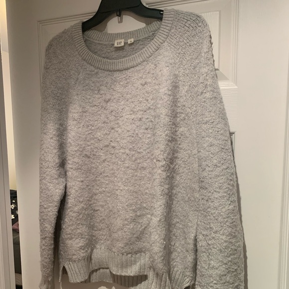 Light Gray Gap Boucle Sweater 